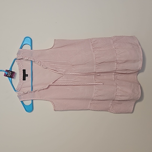 Sanctuary Tops - Sanctuary Pink Gingham V neck baby doll tunic top. In EUC